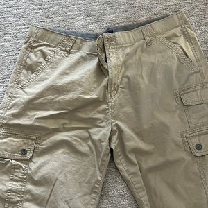 Tan cargo shorts